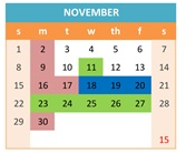 District School Academic Calendar for Newman-crows Landing Independent Study for November 2026