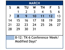 District School Academic Calendar for Corona Del Mar High for March 2027
