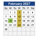 District School Academic Calendar for Niles North High School for February 2027