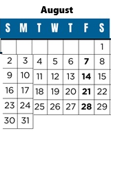 District School Academic Calendar for Canyon Park Jr High for August 2026