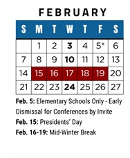District School Academic Calendar for Canyon Park Jr High for February 2027