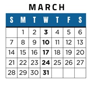 District School Academic Calendar for Canyon Park Jr High for March 2027