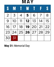 District School Academic Calendar for Canyon Park Jr High for May 2027
