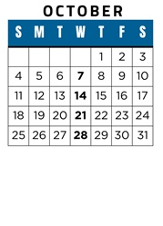 District School Academic Calendar for Canyon Park Jr High for October 2026