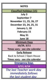 District School Academic Calendar Legend for Marin School Of Arts And Technology