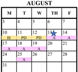 District School Academic Calendar for Christopher Elementary for August 2026