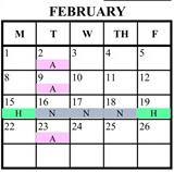 District School Academic Calendar for Christopher Elementary for February 2027