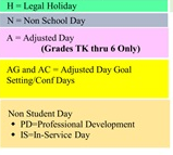 District School Academic Calendar Legend for Christopher Elementary
