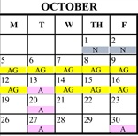 District School Academic Calendar for Christopher Elementary for October 2026
