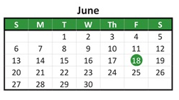 District School Academic Calendar for Lighthouse Community Charter for June 2027