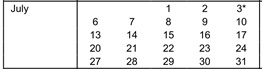 District School Academic Calendar for Pacific View Charter for July 2026