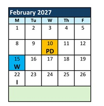 District School Academic Calendar for Swansboro High for February 2027