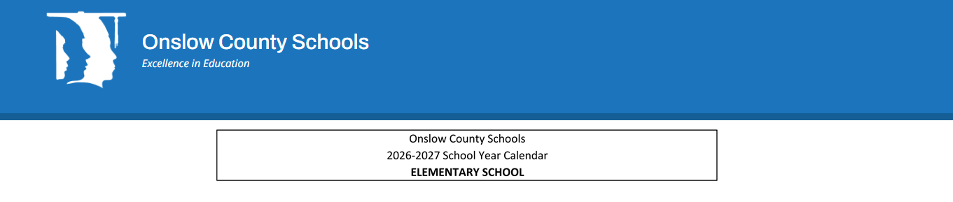 District School Academic Calendar for Swansboro High