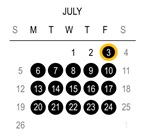 District School Academic Calendar for Holcomb Elementary School for July 2026