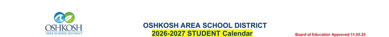 District School Academic Calendar for Jefferson Elementary