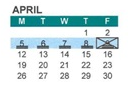 District School Academic Calendar for Hall District Elementary for April 2027