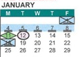 District School Academic Calendar for Hall District Elementary for January 2027