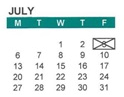 District School Academic Calendar for Hall District Elementary for July 2026