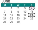 District School Academic Calendar for Hall District Elementary for June 2027