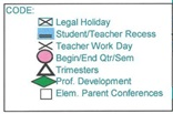 District School Academic Calendar Legend for Hall District Elementary