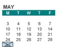 District School Academic Calendar for Hall District Elementary for May 2027