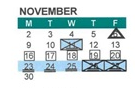 District School Academic Calendar for Hall District Elementary for November 2026