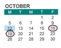 District School Academic Calendar for Hall District Elementary for October 2026