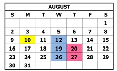 District School Academic Calendar for Manzanita Elementary for August 2026