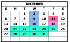 District School Academic Calendar for Manzanita Elementary for December 2026