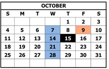 District School Academic Calendar for Manzanita Elementary for October 2026