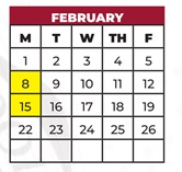District School Academic Calendar for Jefferson Street for February 2027