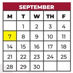 District School Academic Calendar for Jefferson Street for September 2026