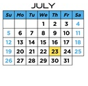 District School Academic Calendar for Jackson Elementary School for July 2026