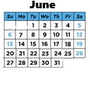 District School Academic Calendar for Jackson Elementary School for June 2027