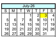 District School Academic Calendar for Riverside High (CONT.) for July 2026
