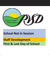 District School Academic Calendar Legend for Las Posas Elementary