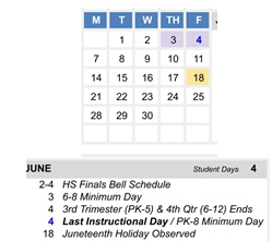 District School Academic Calendar for Amador Valley High for June 2027
