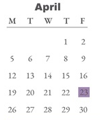 District School Academic Calendar for Gateway Prof-tech School for April 2027