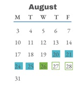 District School Academic Calendar for Gateway Prof-tech School for August 2026