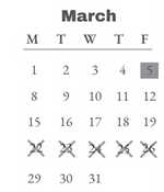 District School Academic Calendar for Gateway Prof-tech School for March 2027
