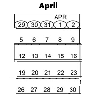 District School Academic Calendar for Pomona Alternative (pas) for April 2027