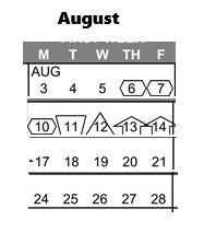 District School Academic Calendar for Pomona Alternative (pas) for August 2026