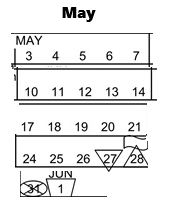 District School Academic Calendar for Pomona Alternative (pas) for May 2027