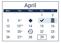 District School Academic Calendar for Lane Middle School for April 2027