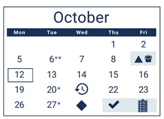 District School Academic Calendar for Lane Middle School for October 2026