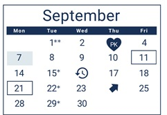 District School Academic Calendar for Lane Middle School for September 2026