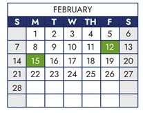 District School Academic Calendar for Peak Alternative Program for February 2027