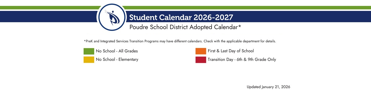 District School Academic Calendar Key for Peak Alternative Program