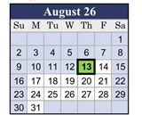 District School Academic Calendar for Abraxas Continuation High for August 2026