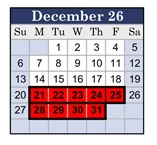 District School Academic Calendar for Abraxas Continuation High for December 2026